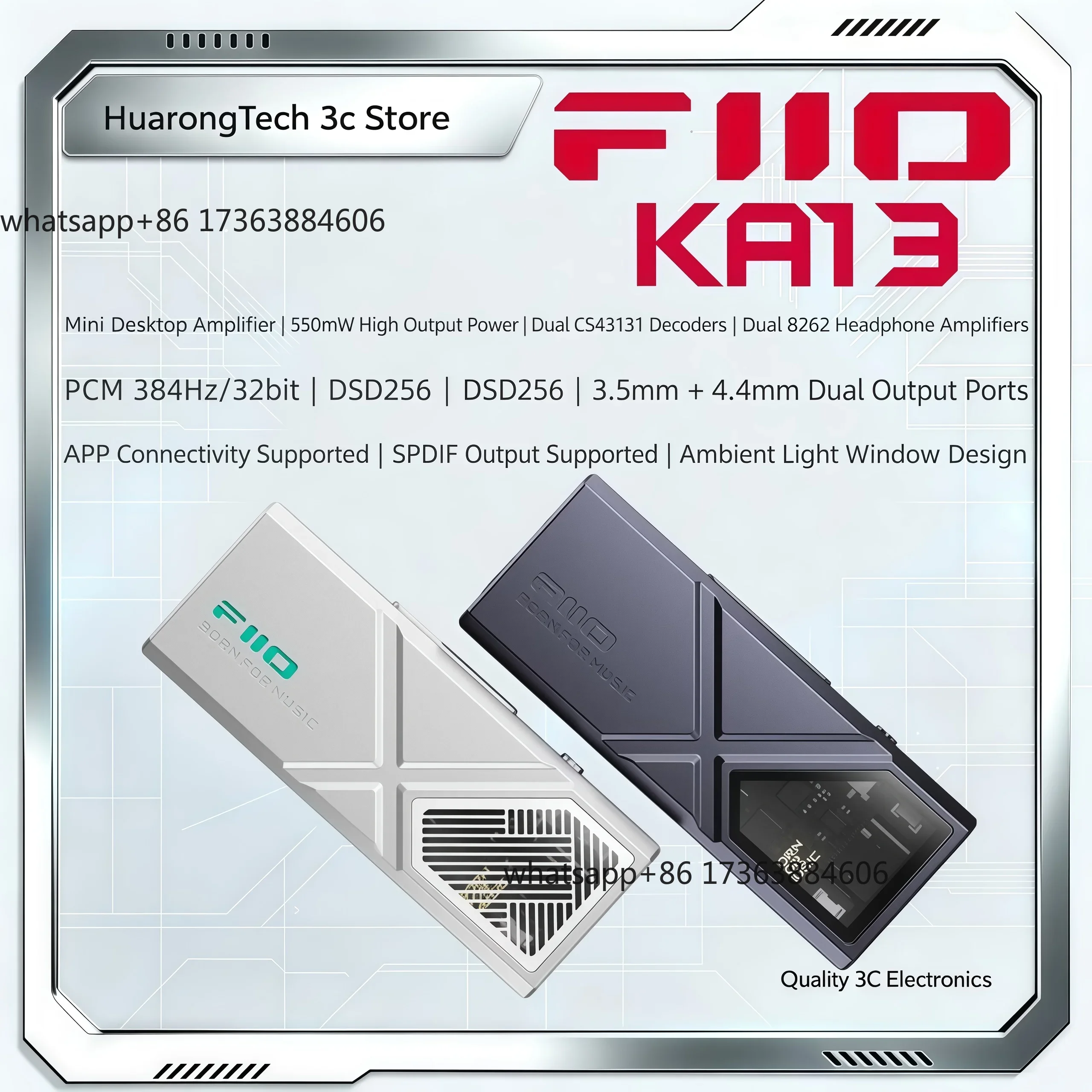 KA13 USB DAC Headphone Amplifi - Headphone Amplifier Dac recension och pris