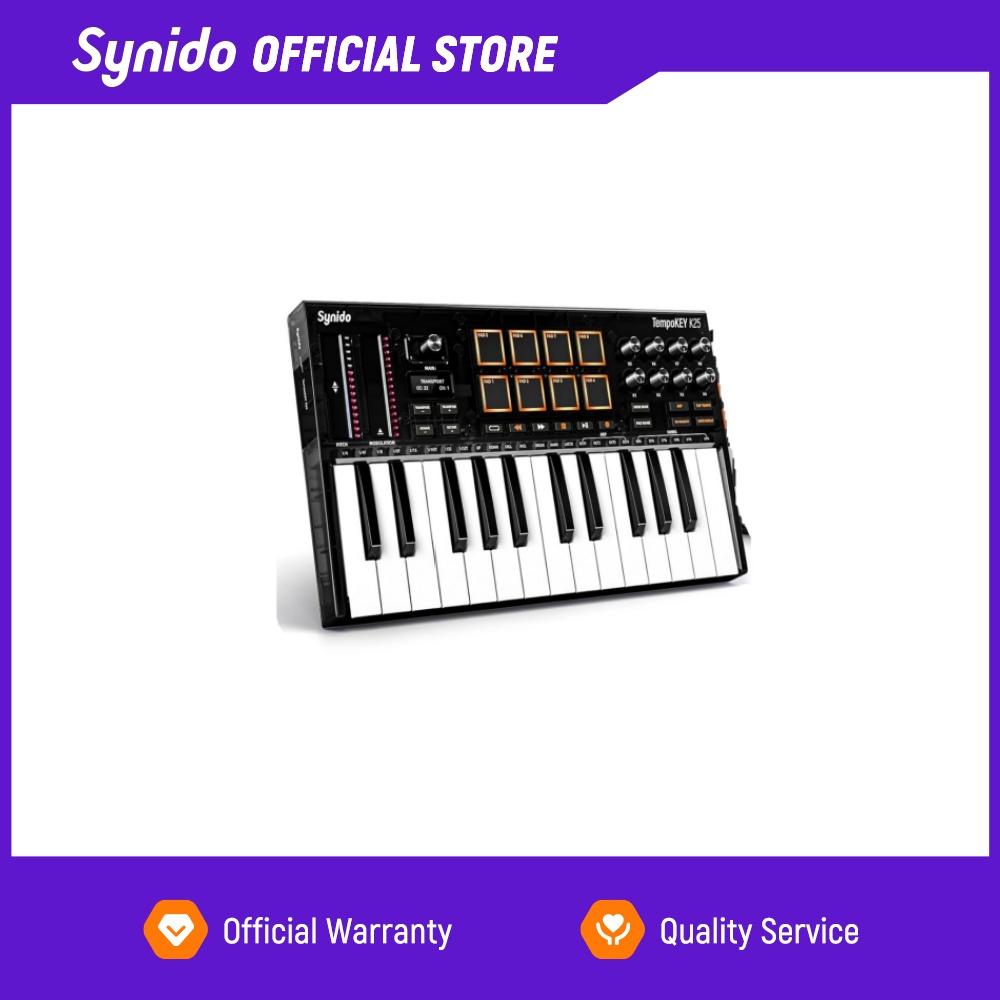 Synido Tempokey K25 USB MIDI K - Midi Controller Pad recension och pris