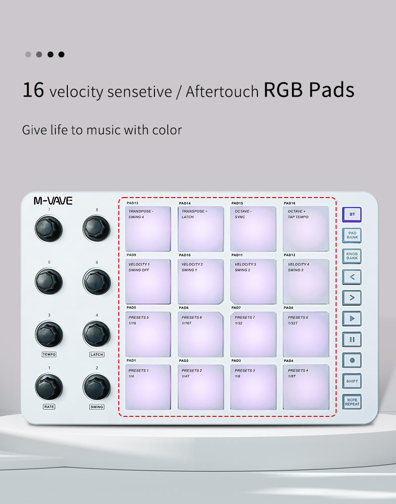 M-Vave SMC-PAD LaunchPad Desig - Midi Controller Pad recension och pris