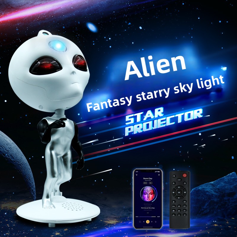 Alien Galaxy Star Projector wi - Audio Music Spotify recension och pris